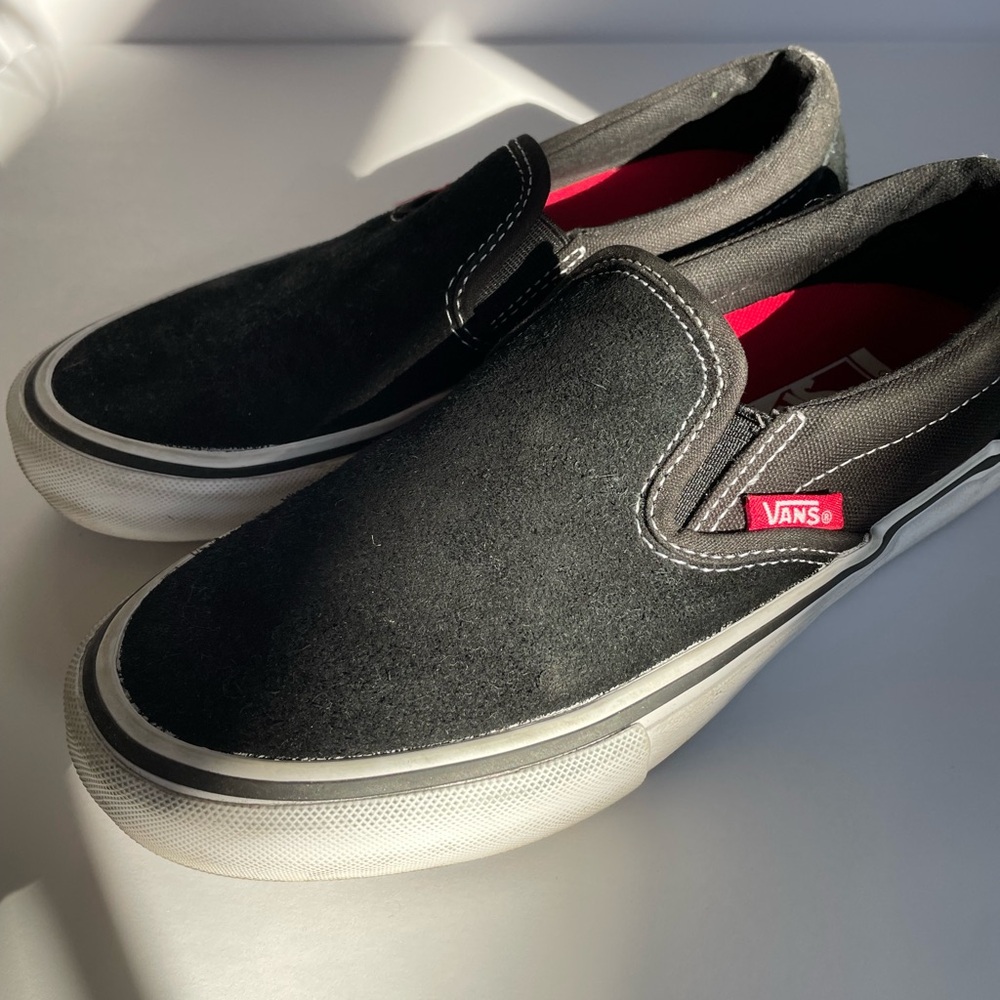 Black Suede Vans Slip-on size